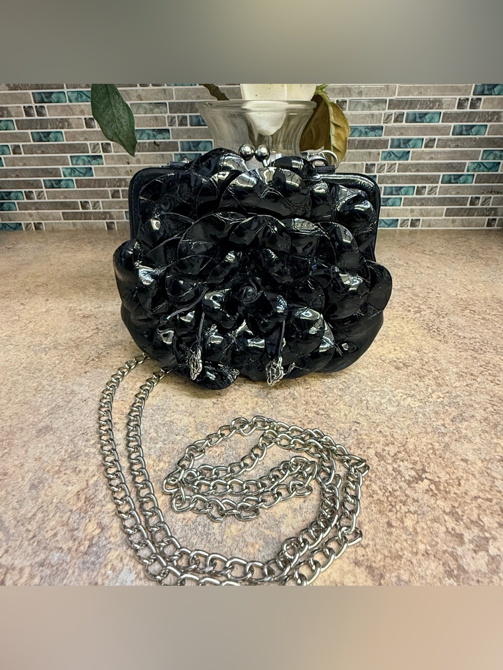 Brighton Rosalie Kisslock floral purse - Picture 5 of 9